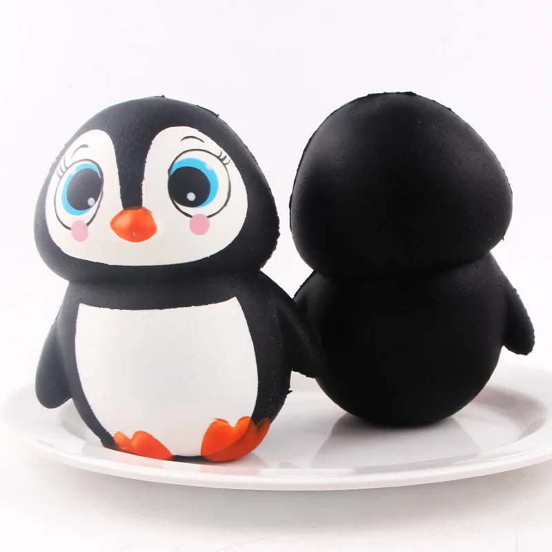 SquishMeez высокое качество мягкое медленно поднимающееся милое симпатичное животное Пингвин стресс Непоседа Jumbo мягкие игрушки с хорошим запахом ароматические