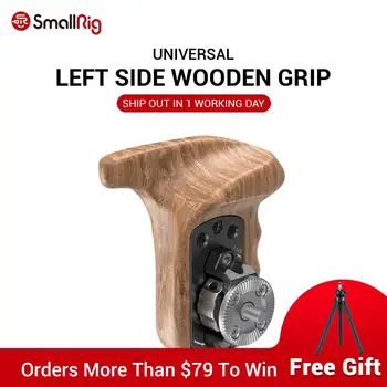 

SmallRig DSLR Camera Rig Left Side Wooden Handle Grip with ARRI Rosette - 1891