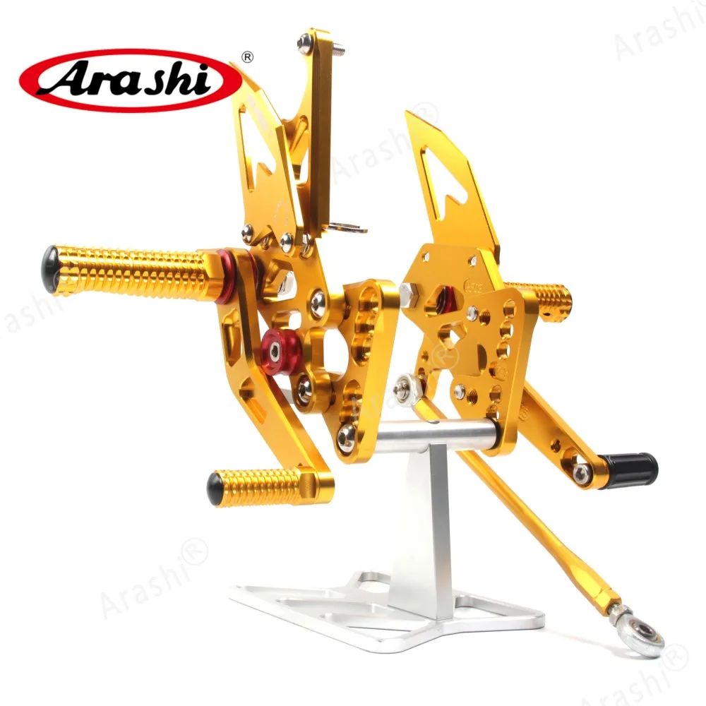 Arashi для SUZUKI GSXR1000 2005 2006 CNC Rider Rearset регулируемые Подножки GSX-R1000 GSXR 1000 05 06