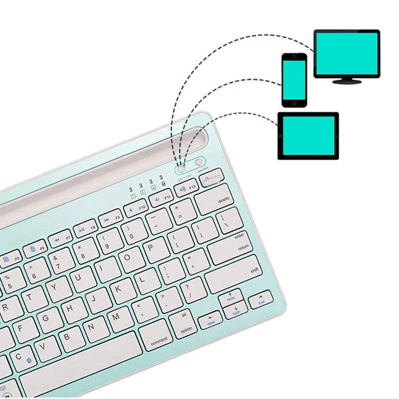 Оригинальная портативная беспроводная bluetooth-клавиатура для планшета, ноутбука, iPad, Поддержка IOS, Android, система телефона, совместимая с несколькими системами