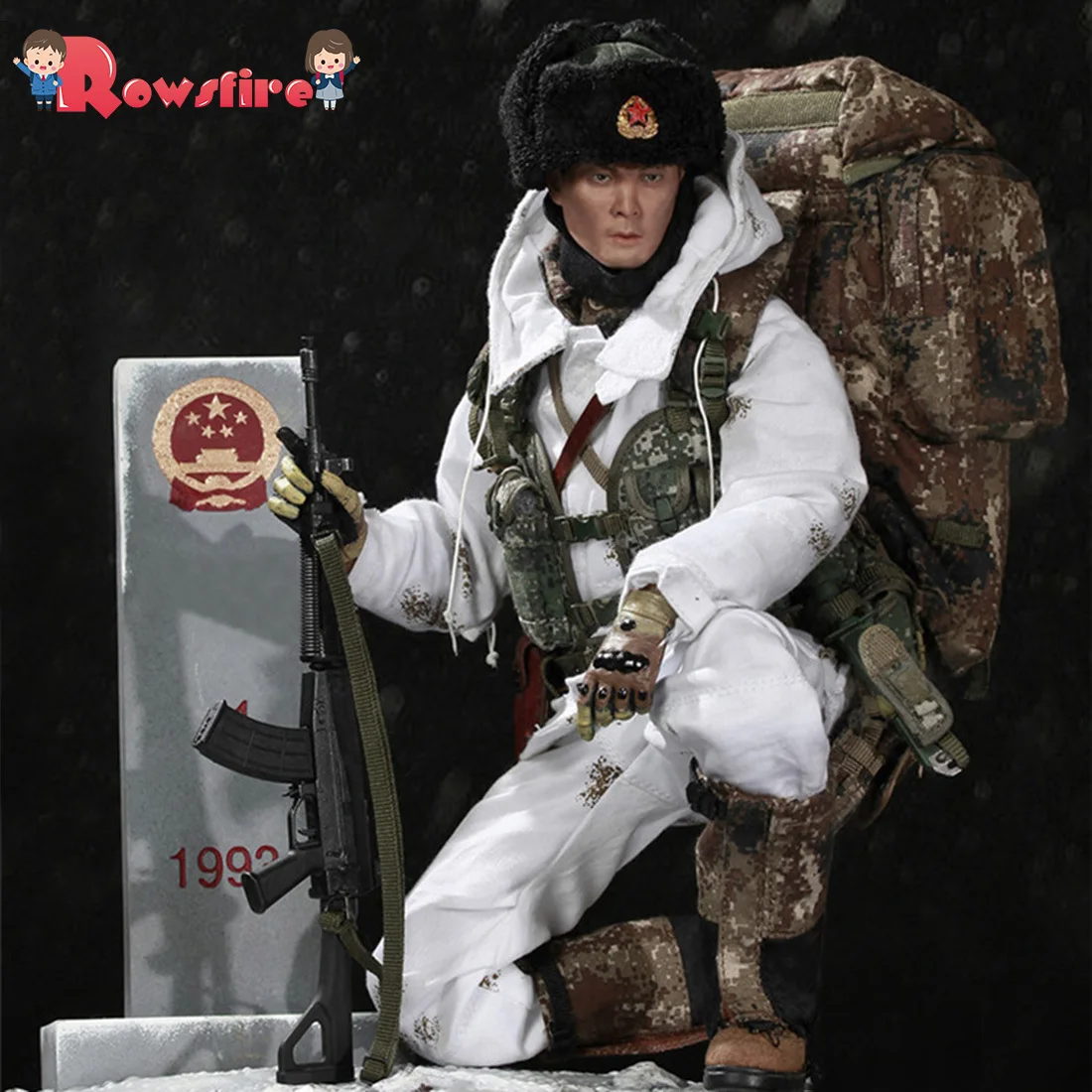 Флагсет 1/6 Китай бордюр Солдат модель Фигурка модель