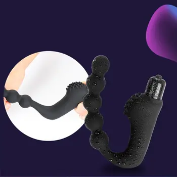 G Spot Bullet Vibrator Anal Plug Bead Prostate Massage Sex Toys For Woman Men Couples SM Female Masturbator Clitoral Stimulation 5