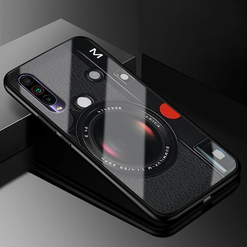Для Meizu 16T чехол 6," PC Пластиковый стеклянный чехол для телефона черный TPU бампер чехол для Meizu16T M928Q чехол для Meizu 16 t 16T Capa