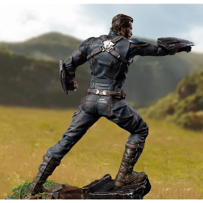 " Статуя Капитана Америки Steve Rogers бюст 1/10 полноразмерный портретный праздничный подарок GK фигурка игрушка коробка 23 см V1156