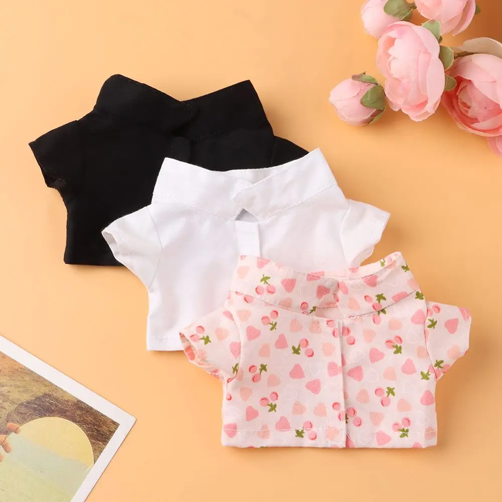 1PC Doll Shirt Pants 20 cm Doll Clothes Black White Cute Mini Clothes Dress Up Game Toys Accessories Kids Gift barbie doll clothes doll clothes doll clothes accessories doll accessories