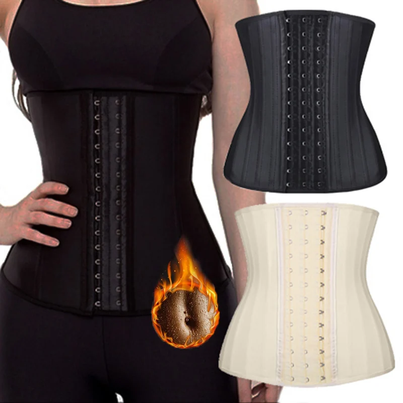 25 steel bone latex waist trainer