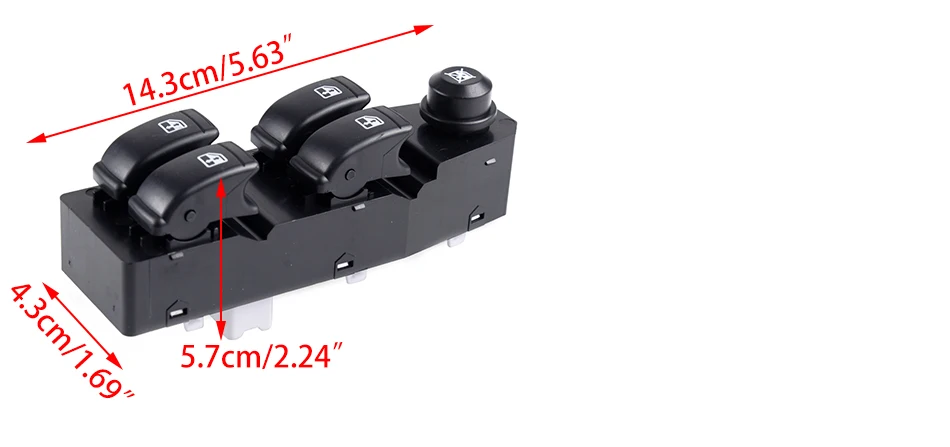 DWCX 202005158 11 Pin левая передняя электрическая мощность Главный переключатель управления окном, пригодный для Chevrolet Авео седан Pontiac G3 Wave
