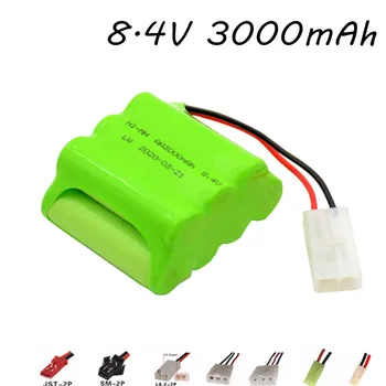 

Upgrade 8.4V 3000mAh NIMH Battery For Rc Car Tanks Trains Robot Boat Gun Toys Ni-MH AA 2400mAh 8.4v Rechargeable Battery Pack