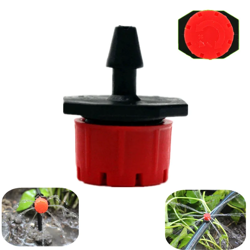 Красная насадка для капельного орошения с 8 отверстиями|adjustable dripper|water dripperdripper