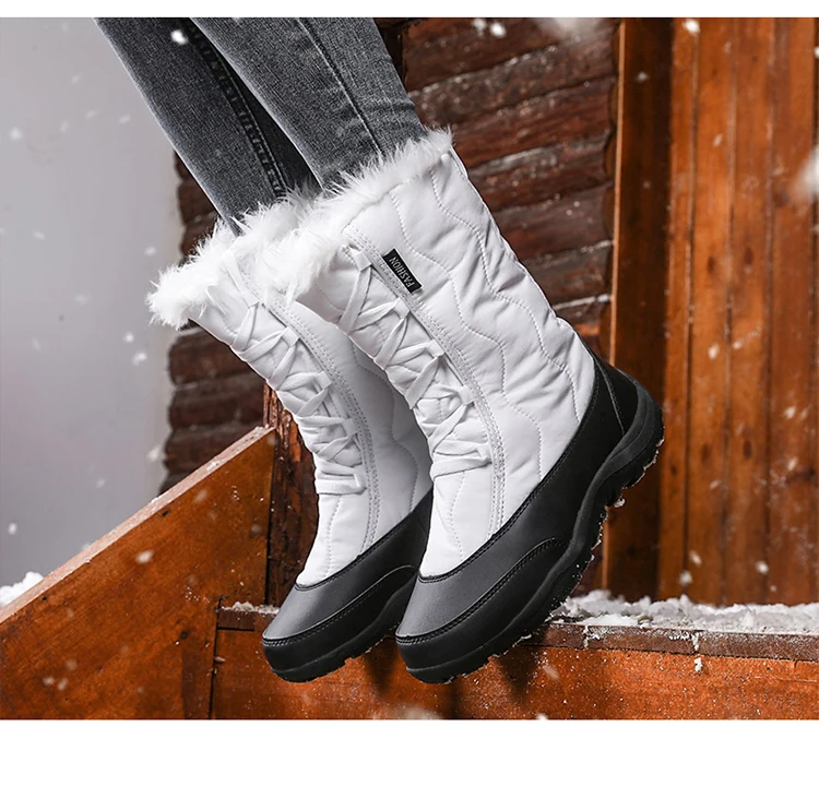 Winter Keep Warm Women Snow Boots Fashion Waterproof Women Shoes Comfortable Trend Hot Sale High Top Women Cotton Shoes