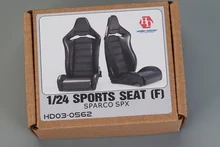 

1/24 Resin Retrofit For Car Models Hobbydesign HD03-0562 1/24 Sports Seats (F) Sparco Spx (Resin+Decals） Car Model Modifications