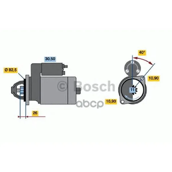 Стартер 12v 2.2kw Bosch арт. 0986017430