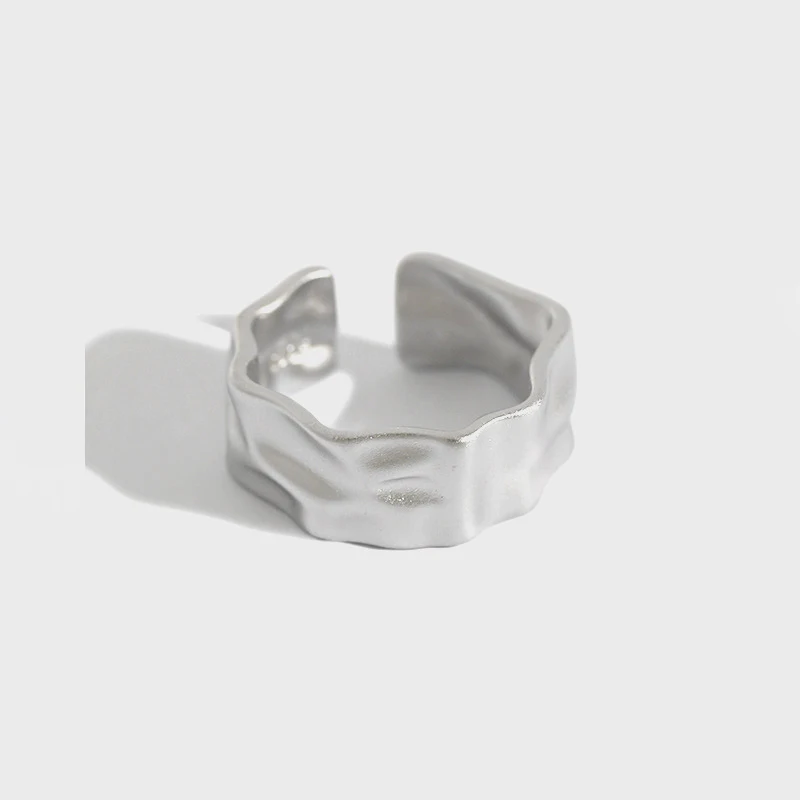 

July Dream New Arrivals Silver Shell Irregular Natural Silver Ring Women Party Wedding 925 Silver Concise Jewelry Accessories