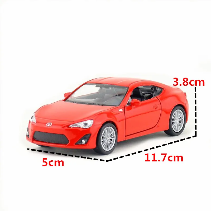 5 шт./партия WELLY 1/36 весы TOYOTA 86 литая под давлением металлическая вытяжная модель автомобиля игрушка