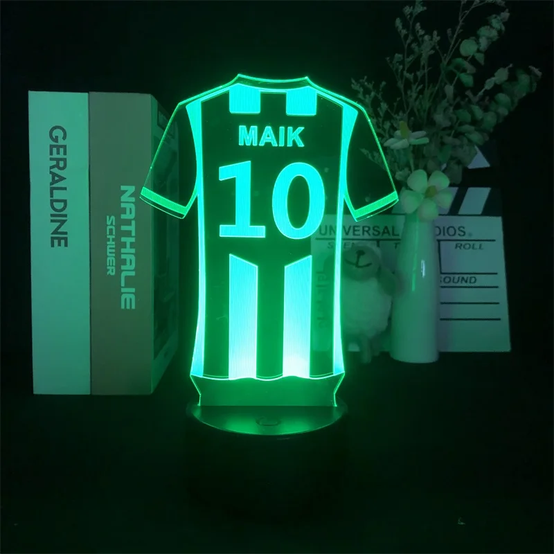 de fútbol personalizado, suministro directo, Sensor táctil, los más vendidos para niños, 3D luz nocturna, despertador, Base|Iluminación novedosa| - AliExpress