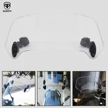 Roaopp 범용 오토바이 윈드 실드 상승 조절 식 윈드 스크린 스포일러 혼다 용 에어 디플렉터 bmw yamaha kawasaki suzuki(China)