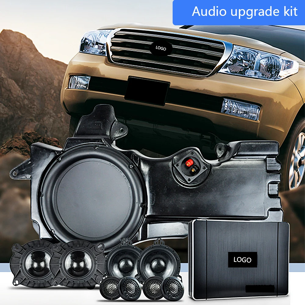Комплект для обновления аудио для Toyota LAND CRUISER 200 качество звука без потерь HiFi аудио СЧ твитер сабвуфер музыкальный стерео динамик