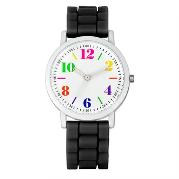 

Students Watches Cute Candy Color Girls Watch New Fashion Children Silicone Quartz Watch Numeral Wristwatch