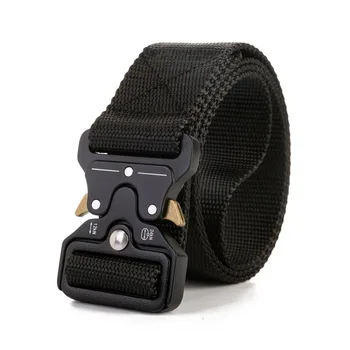 

Men's Military Equipment Quick Release Army Belt Men Heavy Duty Combat Tactical Belt Casual Durable Nylon Strap Waist Belt 3.8CM