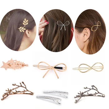 

1pc Female Metal Star Pearl Branch Hairpins Hair Clips Elegant Hair Clip For Women Barrettes Headwear Alloy Hair Accessories
