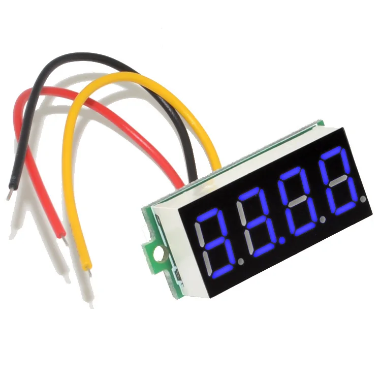 0.36 inches 4 Digit blue LED Voltmeter with Digital Panel 0V-33V