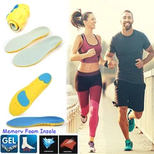 Унисекс мягкие дышащие ортопедические дезодорирующие стельки для бега стельки для ног для мужчин и женщин стельки из пены, запоминающие форму обуви D40