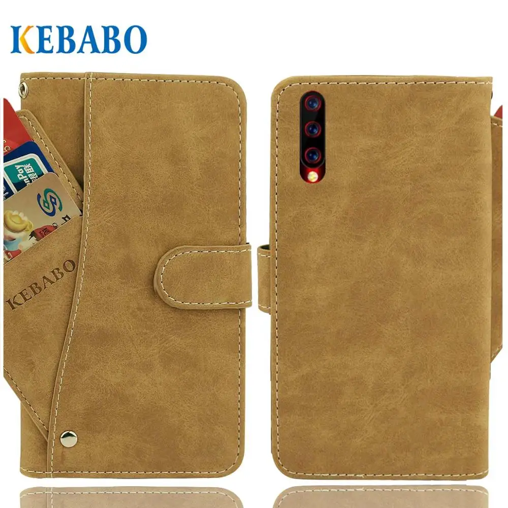 Vintage Leather Wallet UMIDIGI X Case 6.35&quot Flip Luxury Card Slots Cover Magnet Stand Phone Protective Bags | Мобильные телефоны
