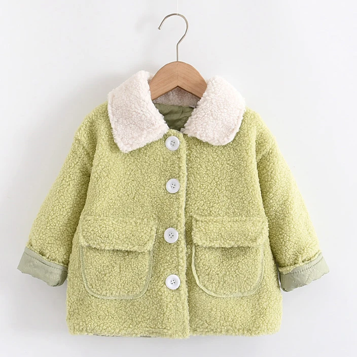 

2020 Girl Coat Jacket Autumn Winter Kids Clothes Thick Warm Girls Coat Children Jackets for Baby Girls Outerwear Toddlers Fleece