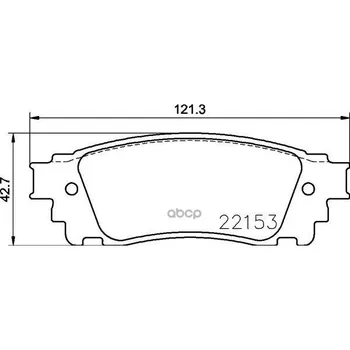 

Brake pads disc rear. Lexus NX (_ Z1 _) 07/14-brembo art. p83166