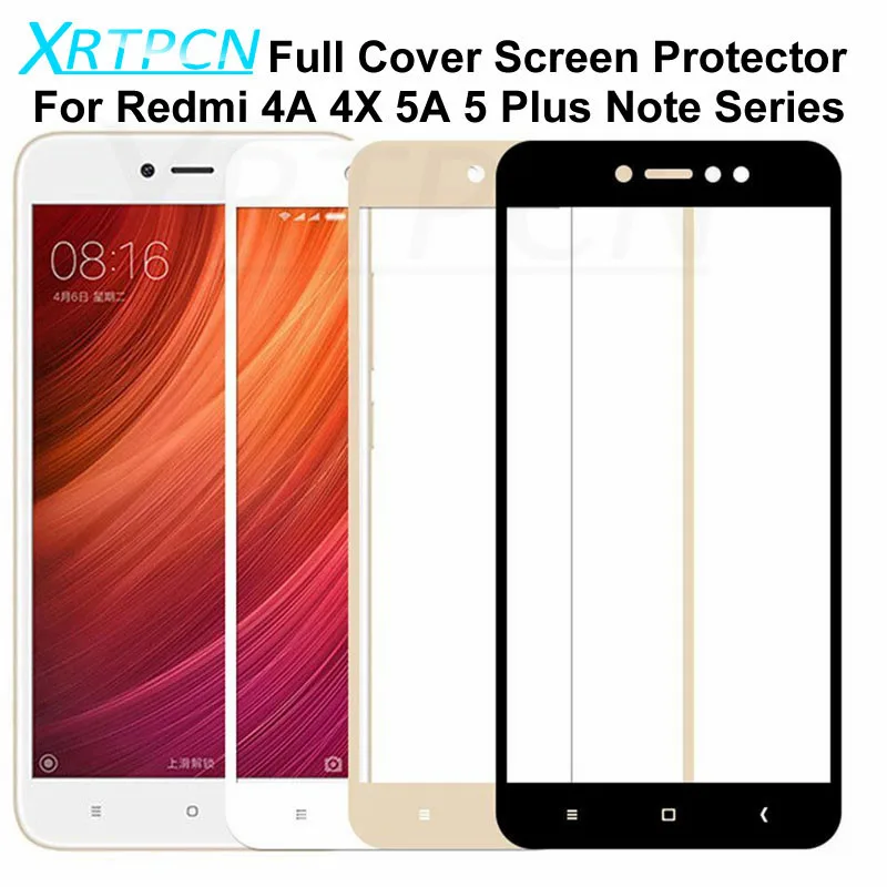 Защитное стекло 9D для Xiaomi Redmi 5 Plus S2 4X 4A 5A Защита экрана Note 4 Pro чехол из закаленного