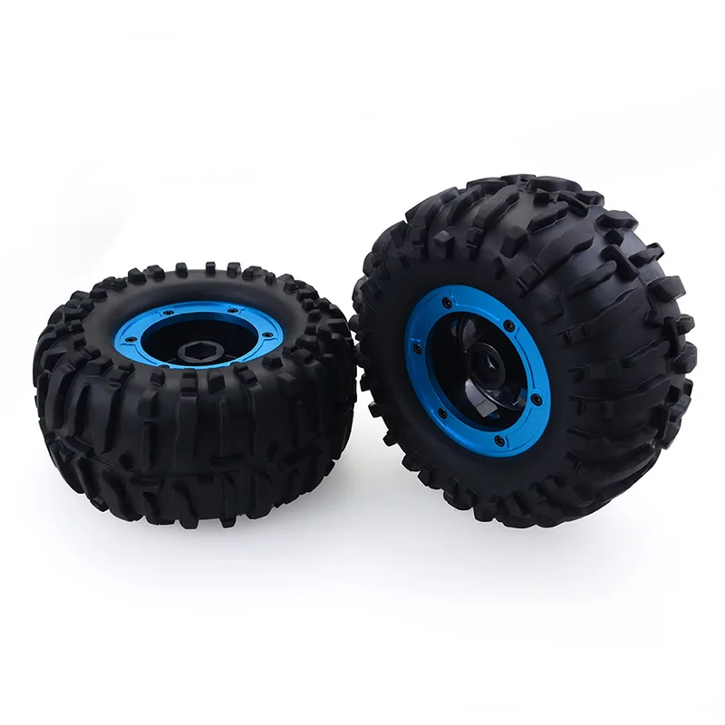 2 шт. 1/10 резиновые шины RC шины для гоночных автомобилей на дороге обод колеса подходит для HSP TRAXXAS-4 SCX10 D90 RC части автомобиля Диаметр 125 мм шины