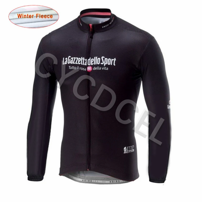 Tour de Italy, Майки для велоспорта, pro team, с длинным рукавом, зимние, термальные, флисовые, MTB, одежда для велоспорта, одежда для велоспорта, Майо, Ropa Ciclismo