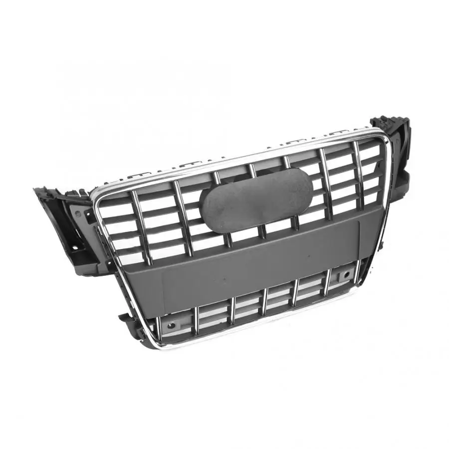 

Hot Sell For S5 Style Front Bumper Mesh Hood Grill Grille Chrome Gray for Audi A5/S5 B8 2008 2009 2010 2011 2012 Car Accessories