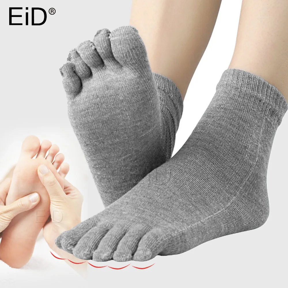 

4 Pairs Soft Five Finger Socks insoles for Winter Autumn Warm Comfortable Men Top Quality Women's Guy Pure Soft Cotton Toe Socks