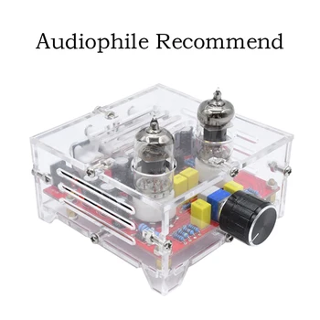 

HiFi 6J1 Tube Preamplifier Amplifier Board Class A Pre Amp Crystal Shell