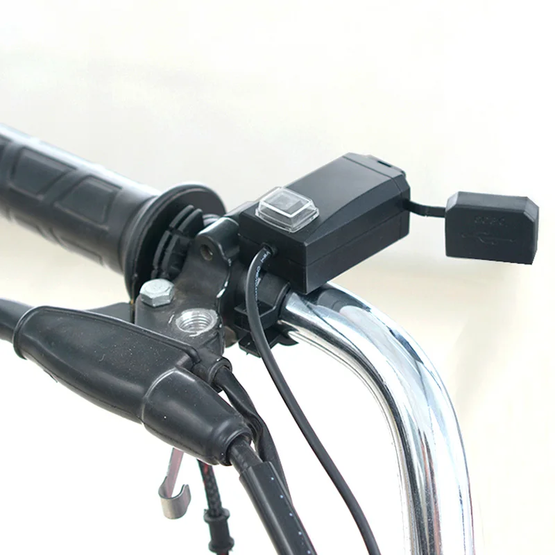 Двойной USB водонепроницаемый мотоцикл руль зарядное устройство адаптер питания Разъем QC3.0 для автомобиля мотоцикла Авто usb зарядное устройство