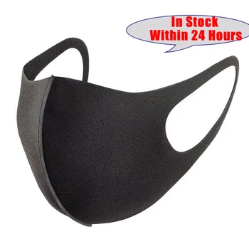 

Cotton Black Mouth Mask Anti Dust Mask Mouth-muffle Bacteria Proof Flu Face masks Care For Children Adult Enough Stock Dropship