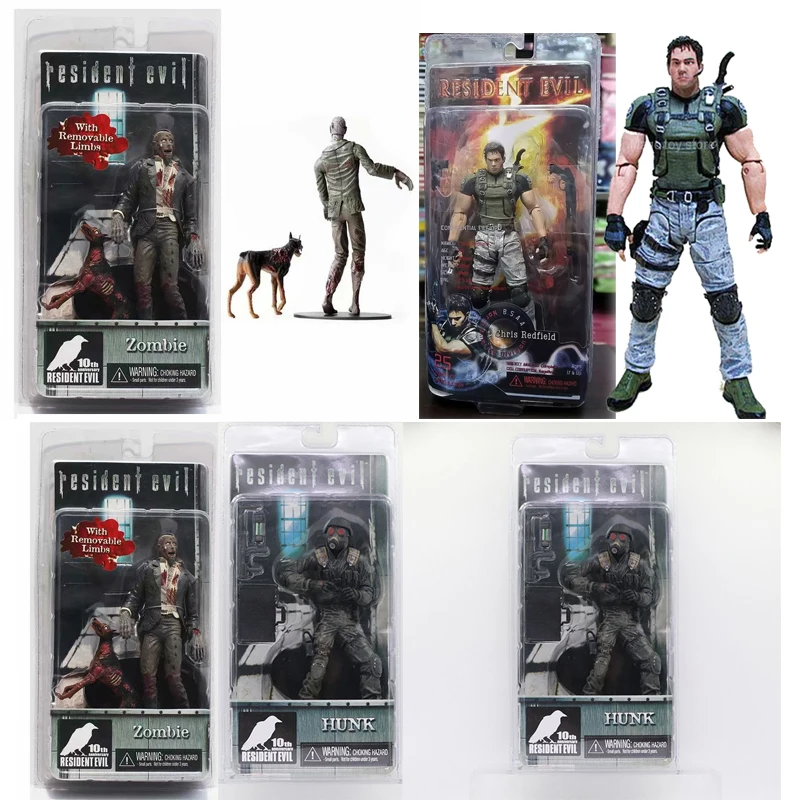 NECA Redfield Hunk зомби Крис фигурка персонажа Криса ПВХ Коллекционная модель игрушки