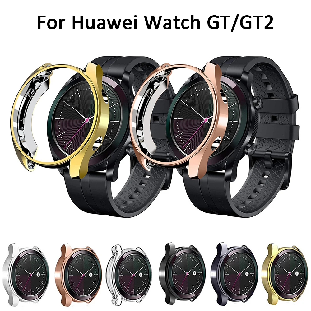 

Watch-case for Huawei watch GT 42mm soft TPU plating protective shell for Huawei watch GT2 46mm smart watch case accessories