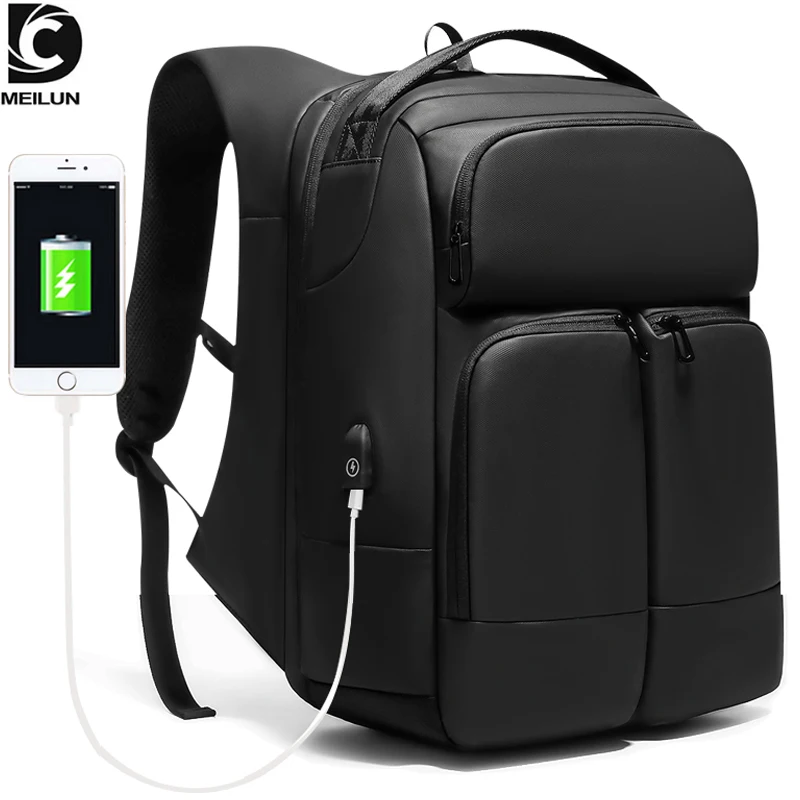

DC.meilun Men Travel Backpack Large Capacity Multi-layer Space Bags Water Repellent 15.6 inch Laptop Backpacks Male a1956