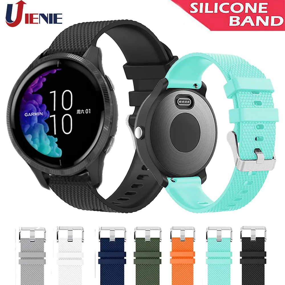 20 мм силиконовый ремешок для наручных часов Garmin Venu/GarminMove 3 Роскошный стиль/Vivoactive