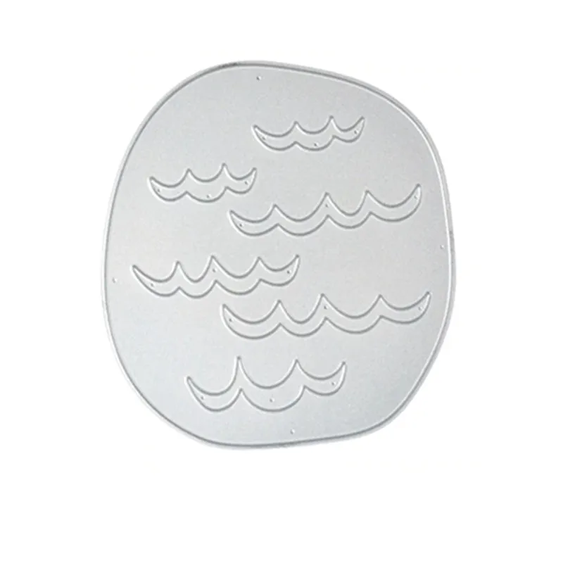 

2019 3D DIY New Layered Metal Cutting Dies and Scrapbooking For Paper Making Sea Scene Background Embossing Frame Card Craft