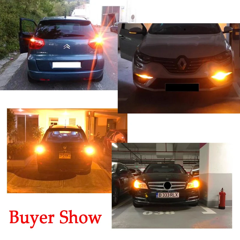 2 шт. автомобиль 7440 светодиодный Нет Hyper флэш Янтарный Желтый 144-SMD 4014 светодиодный T20 W21W 1156 7507 BAU15S светодиодный лампы для указатели поворота