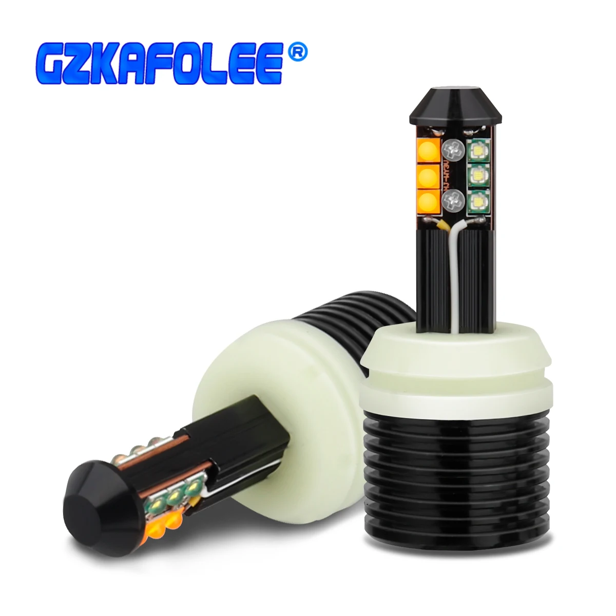 1 комплект Canbus 1156 W21W BA15S T20 7440 без ошибок светодиодный Автомобильные дневные ходовые огни поворотные фары 12 V/24 V DC двойное портативное Цвет белый Cree чип