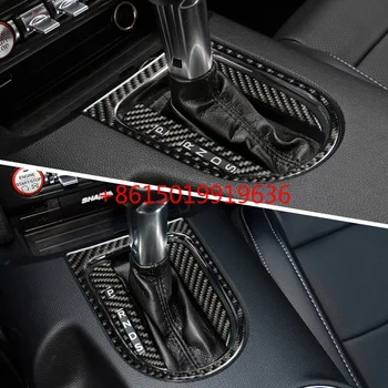 

15-19 For Ford Mustang modified interior carbon fiber gear shift stick handle decorative accessories sticker