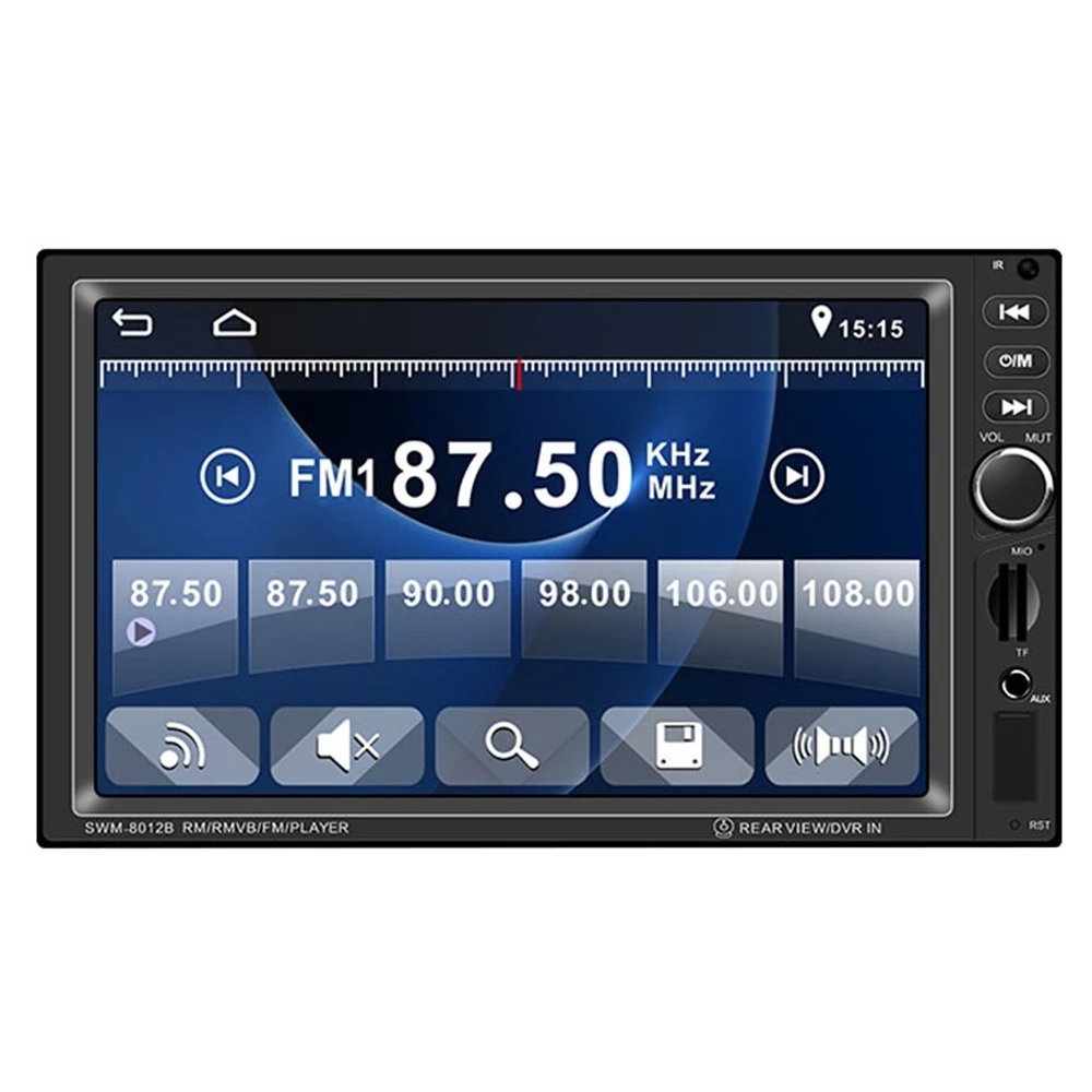 2Din 8012B Автомобильный мультимедийный плеер стерео Bluetooth Радио автомобильный аудио 7 ''сенсорный экран авто радио с камерой заднего вида