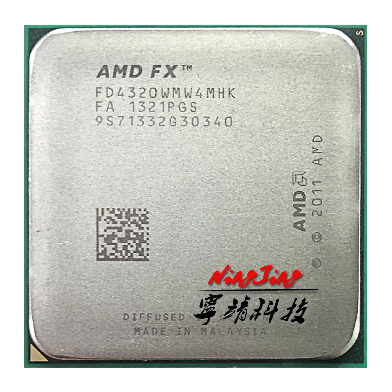 AMD FX-Series FX-4320 FX 4320 4 0 ГГц четырехъядерный процессор FD4320WMW4MHK Socket AM3 + лучше чем 4100 4300 |