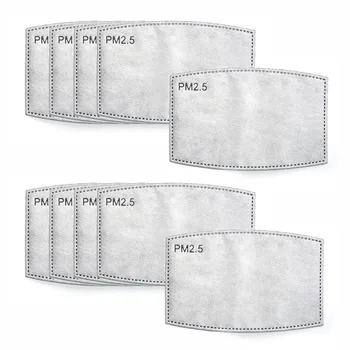 

100PCS 5-layer Protective Mask Filter PM2.5 Child Mask Chip Anti-Splash Anti Dust for Kinds of Kids Adults Face Mouth Masks
