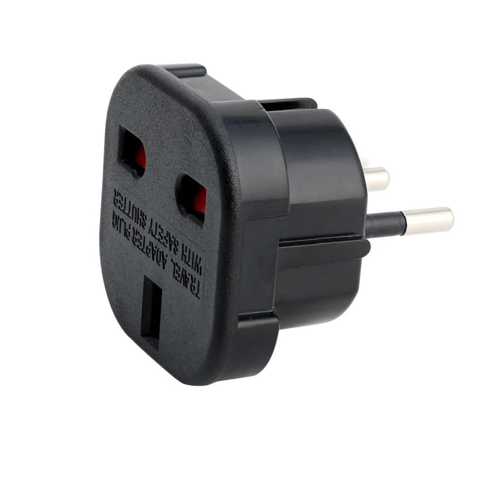 

UK to EU 2 Pin Euro Europe AC Travel Power Adaptor Plug Socket Adapter Convertor WXTA