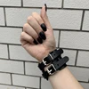 HUANZHI-pulsera con correa ajustable para hombre y mujer, brazalete de estilo Hip Hop Punk Vintage Cuero Simple, gótico, joyería para parejas, novedad de 2022 ► Foto 3/6